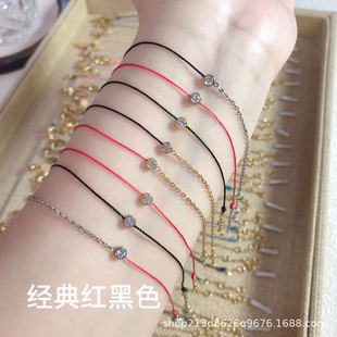 French Style Exquisite Titanium Steel Cubic Zirconia Tarnish-Resistant Jewelry