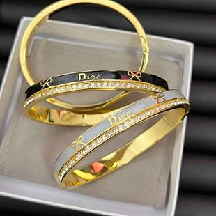 New Fashion Versatile Exquisite Alloy Cubic Zirconia Butterfly Motif Bangle