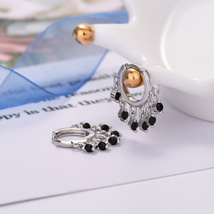 New Premium Statement 925 Sterling Silver Cubic Zirconia Earrings, Best Seller