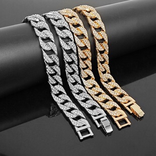 Alloy Cubic Zirconia Fully Paved Necklace