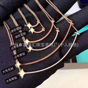 Light Luxury 18K Gold-Plated on 925 Sterling Silver CZ Accented Necklace