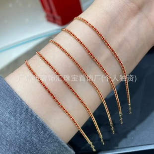 18K Gold-Plated on 925 Sterling Silver CZ Accented Bracelet