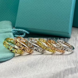 Light Luxury 18K Gold-Plated on 925 Sterling Silver Fully Paved CZ Couple Set Ring