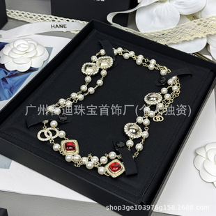 European-American Style Elegant Alloy Cubic Zirconia Necklace, Wholesale