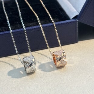 Minimalist Versatile Alloy Cubic Zirconia Fully Paved Necklace