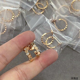 Fashion Alloy Cubic Zirconia Engraved Earrings, Wholesale