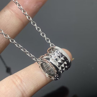 Fashion Statement Titanium Steel Cubic Zirconia Necklace