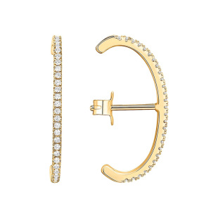 European-American Style Statement Alloy Cubic Zirconia Earrings, Wholesale, Best Seller