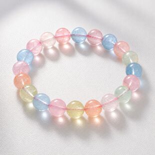 Natural Morganite Beaded Bracelet Donghai Origin, Wholesale