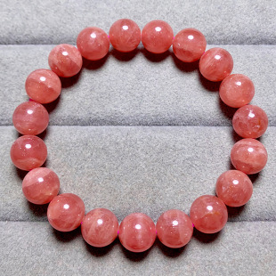 Natural Premium Rhodochrosite Beaded Bracelet Donghai Origin, Wholesale