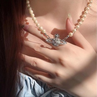 Light Luxury Versatile Alloy Pearl Necklace