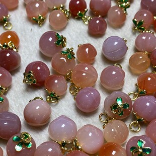 Agate Bead Component for DIY Jewelry Making