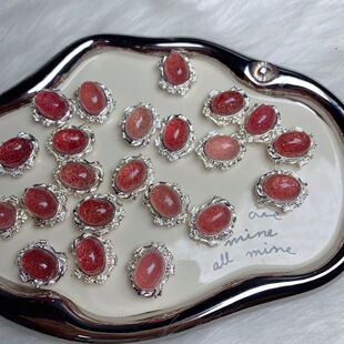 Natural Stone Pendant Base for DIY Jewelry Making, Color-Protected