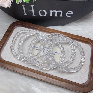 Natural Clear Quartz Beaded Bracelet