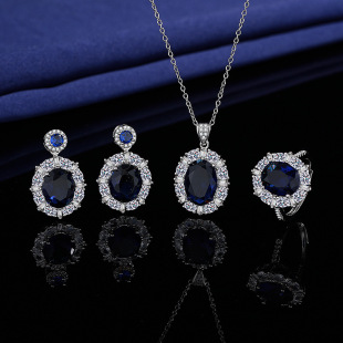 Alloy Cubic Zirconia Jewelry Set, Best Seller