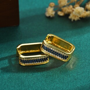 Light Luxury Versatile Niche Elegant Alloy Cubic Zirconia Earrings, Best Seller