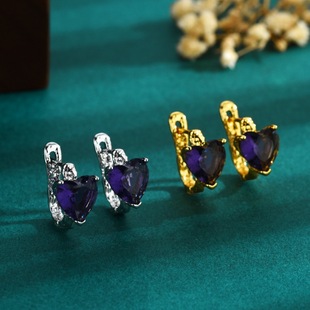 Fashion Versatile Alloy Heart Motif Earrings, Best Seller