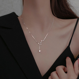 New Light Luxury Instagram-Style Niche Statement Alloy Tassel Pendant Necklace
