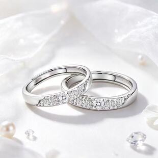 Minimalist Niche Alloy Couple Ring, Gift-Ready