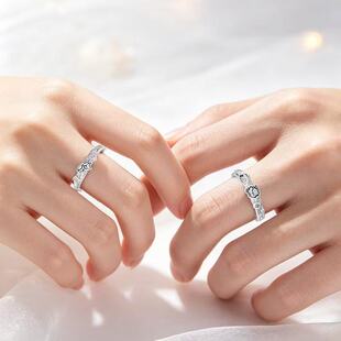 Instagram-Style Alloy Enamel Women's Couple Ring, Gift-Ready