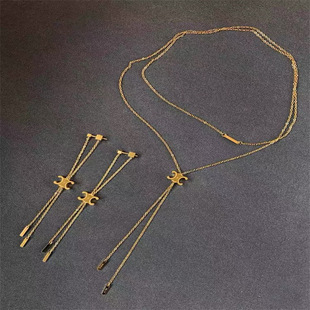 Light Luxury Niche Alloy Tassel Earrings