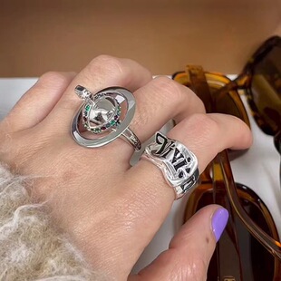 Statement Style Alloy Couple Ring
