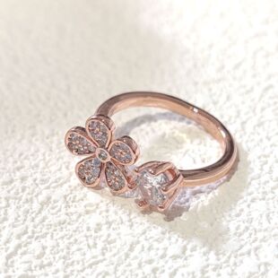 Minimalist Statement Alloy Cubic Zirconia Open Design Ring, Wholesale