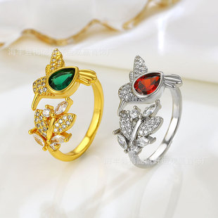 European-American Style Alloy Cubic Zirconia Micro-Pavé Open Design Jewelry, Best Seller