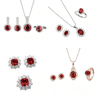 Light Luxury Alloy Cubic Zirconia Jewelry Set, Best Seller