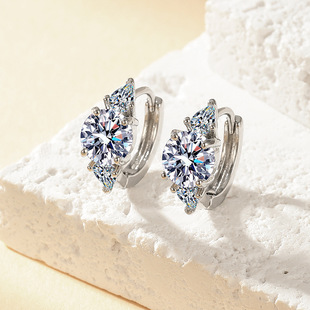 New Light Luxury Minimalist Statement Alloy Cubic Zirconia Earrings, Wholesale, Best Seller