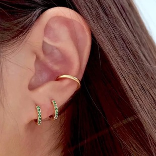 European-American Style Versatile Statement Alloy Stackable Earrings, Best Seller
