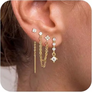 European-American Style Versatile Niche Statement Alloy Tassel Women's Earrings, Best Seller
