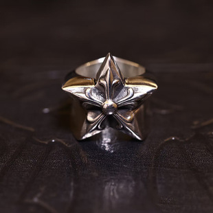 Vintage Statement 925 Sterling Silver Cross Motif Ring