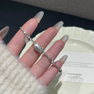 Versatile Sweet Alloy Beaded Bracelet, Gift-Ready