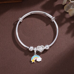 Sweet & Cute Alloy Bangle, Gift-Ready