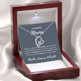 European-American Style Stainless Steel Cubic Zirconia Heart Motif Necklace, Best Seller