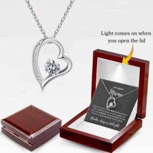 Minimalist Versatile Stainless Steel Cubic Zirconia Heart Motif Tarnish-Resistant Pendant Necklace, Best Seller