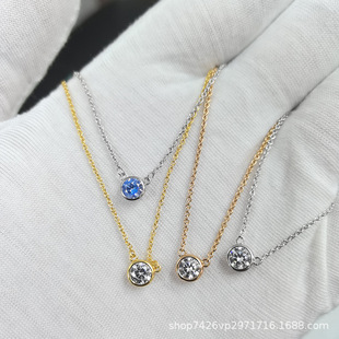 925 Sterling Silver Cubic Zirconia Necklace, Wholesale