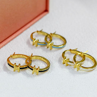 European-American Style Alloy Enamel Earrings, Best Seller