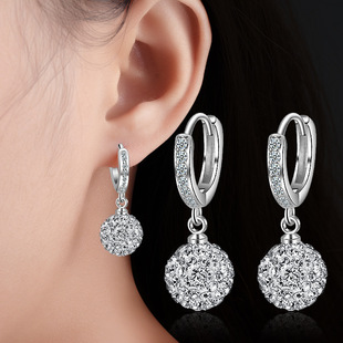 Korean Style Versatile Alloy Cubic Zirconia Women's Earrings