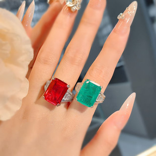 New European-American Style Alloy Cubic Zirconia Bezel-Set Ring