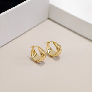 European-American Style Versatile Niche Alloy Engraved Earrings