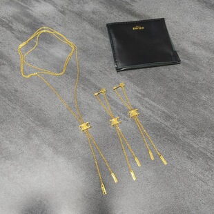 Light Luxury Niche Elegant Alloy Tassel Earrings