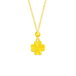 Alloy Clover Motif Pendant Necklace, Wholesale, Gift-Ready