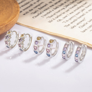 European-American Style Sweet Alloy Heart Motif Earrings, Best Seller