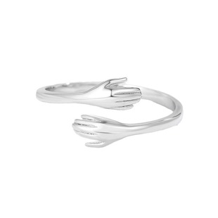 Korean Style Versatile Sweet 925 Sterling Silver Adjustable Open Design Couple Ring, Best Seller