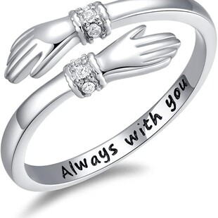Vintage 925 Sterling Silver Cubic Zirconia Open Design Ring, Best Seller