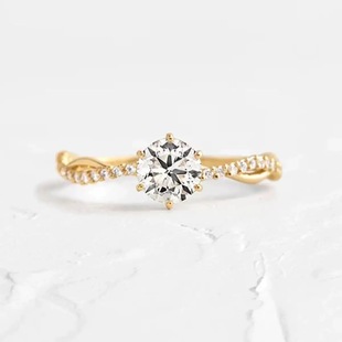 European-American Style 925 Sterling Silver Cubic Zirconia Ring, Best Seller