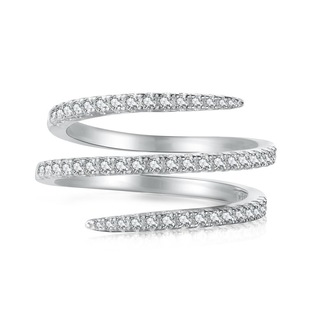 Light Luxury Instagram-Style Elegant Statement 925 Sterling Silver Cubic Zirconia Ring, Best Seller