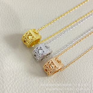New Light Luxury Versatile Exquisite Statement Rose Gold-Plated Necklace